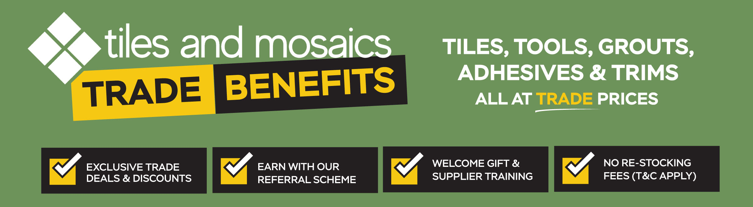 Tiles & Mosaics Trade Offers